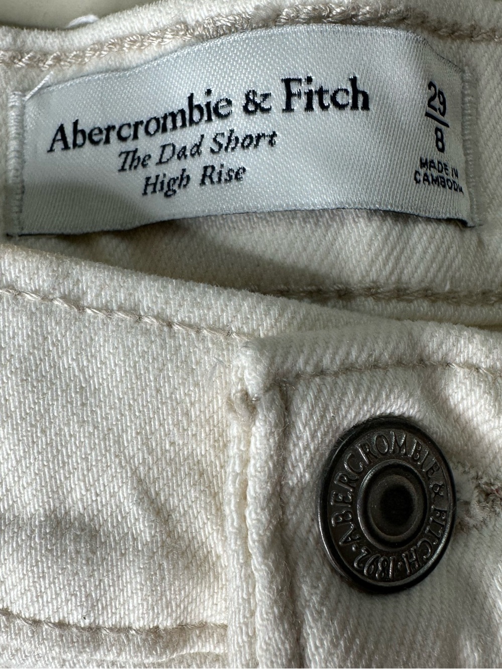 Abercrombie & Fitch Women’s The Dad Short High Rise Shorts. Size 8/29 - Picture 8 of 9